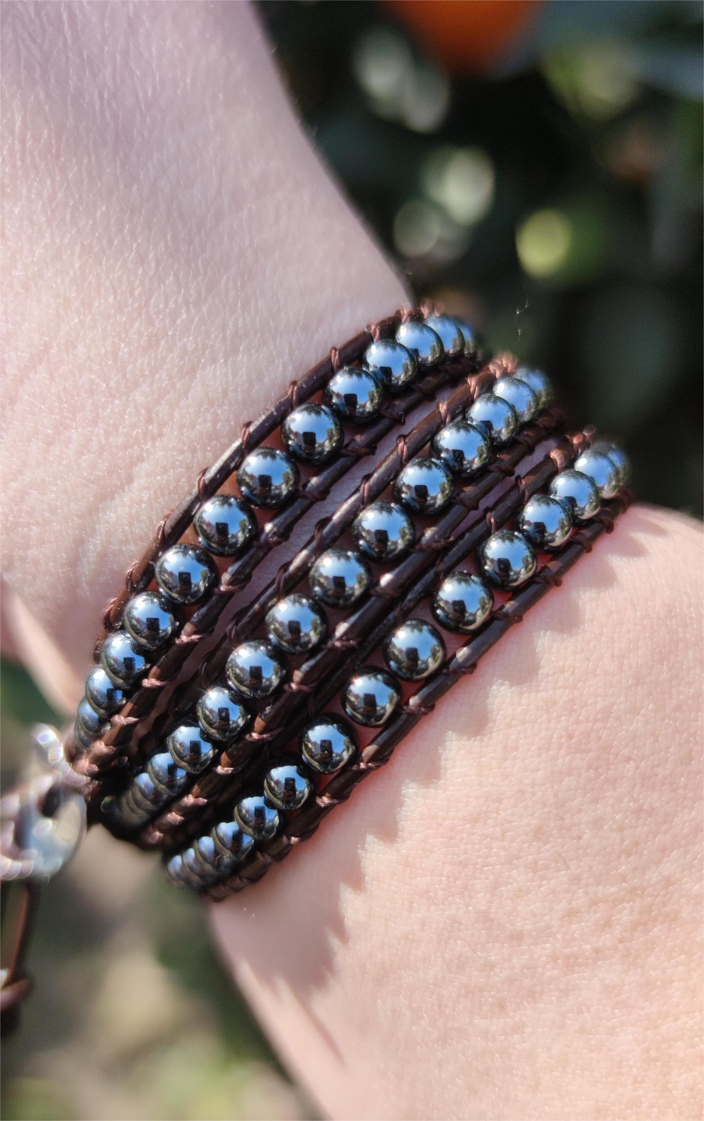 PULSERA DE HEMATITE