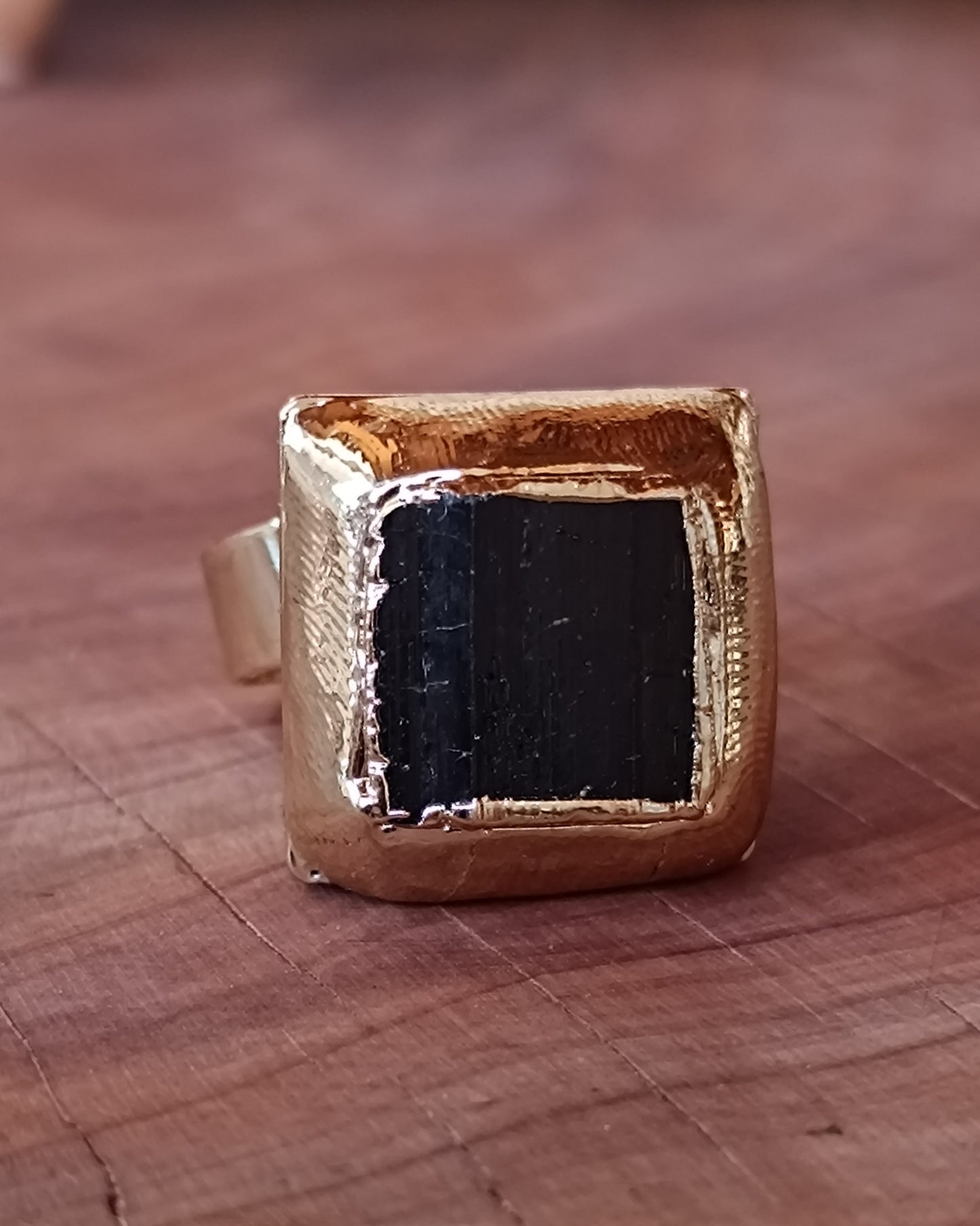 ANILLO DE TURMALINA NEGRA