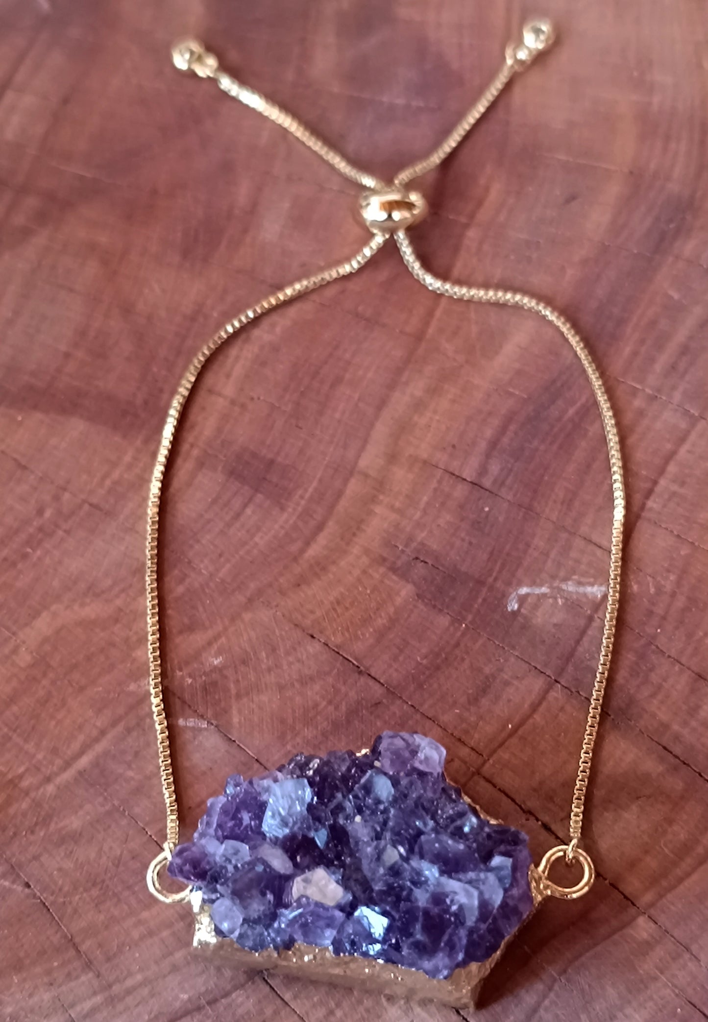 PULSERA DE DRUSA DE AMATISTA