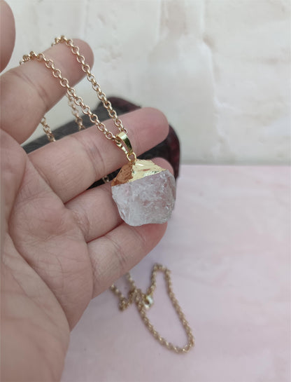 COLLAR DE CUARZO CRISTAL