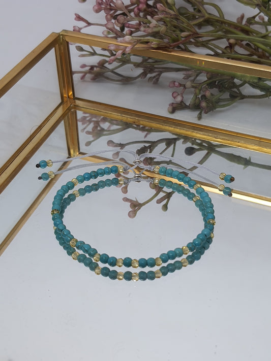 PULSERA MINIMALISTA TURQUESA
