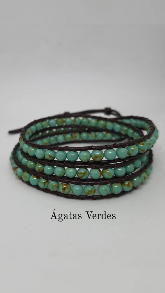 PULSERA ÁGATA VERDE