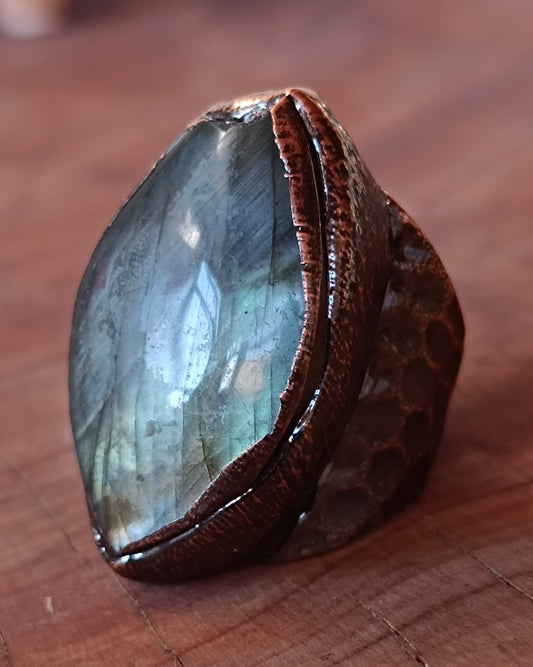 ANILLO DE LABRADORITA