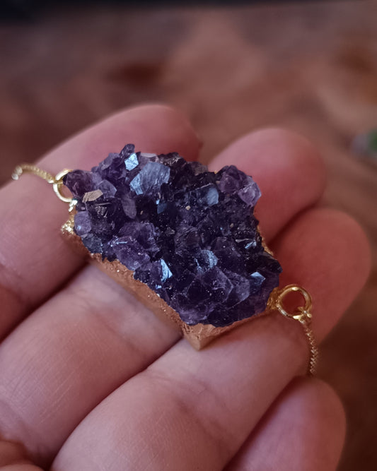 PULSERA DE DRUSA DE AMATISTA