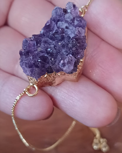 PULSERA DE DRUSA DE AMATISTA