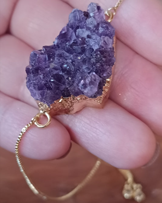 PULSERA DE DRUSA DE AMATISTA