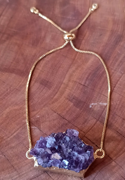 PULSERA DE DRUSA DE AMATISTA