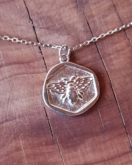 COLLAR ABEJA DE PLATA