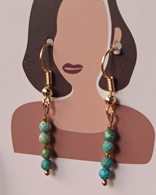 AROS CON MINI TURQUESAS