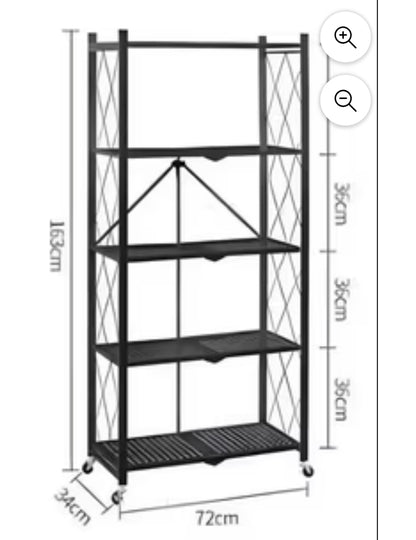 Estante Plegable Metálico De 5 Niveles